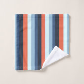 Bleu et orange (Gant de toilette)