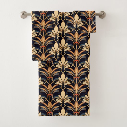 Bleu et orange Art déco (En situation)