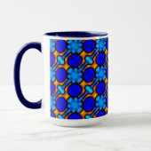 Bleu et orange de conception de Jimette de TASSE (Gauche)
