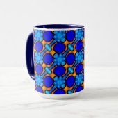 Bleu et orange de conception de Jimette de TASSE (Devant gauche)