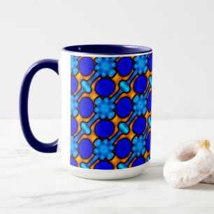 Bleu et orange de conception de Jimette de TASSE