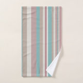 Bleu et rose clair (Serviette à main)