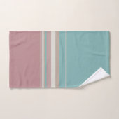 Bleu et rose clair (Serviette à main)