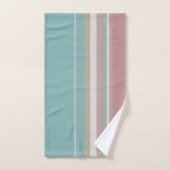 Bleu et rose clair (Serviette à main)