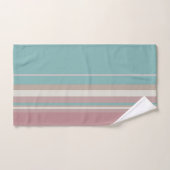 Bleu et rose clair (Serviette à main)