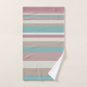 Bleu et rose clair (Serviette à main)