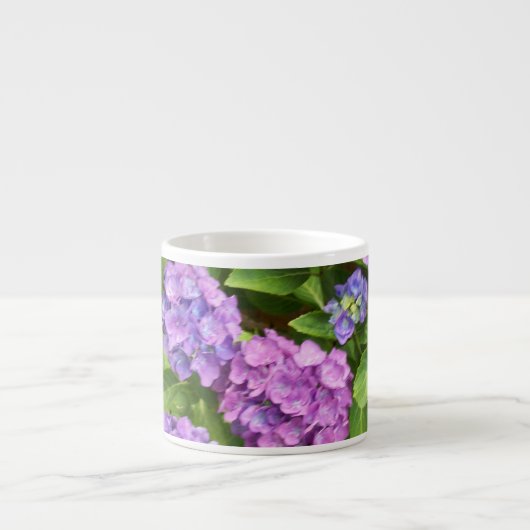 Bleu et rose Hydrangea Espresso Mug (Devant)