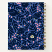 Bleu et rose Illustrated Bird Gratitude Journal (Dos)