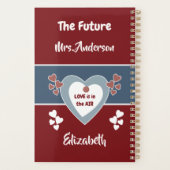 Bleu et rouge profond Mariée pour être des notes M (Dos)