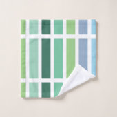 Bleu et vert (Gant de toilette)