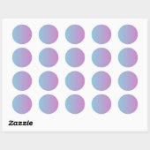 Bleu et violet ombre couleurs dégradé Sticker (Feuille)