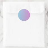 Bleu et violet ombre couleurs dégradé Sticker (Sac)