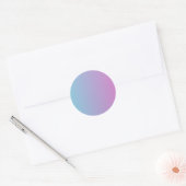 Bleu et violet ombre couleurs dégradé Sticker (Enveloppe)