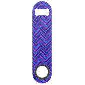 Bleu et violet rayures double tissage (Dos)