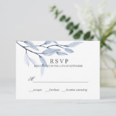 Bleu éthérée | RÉPONSE MARIAGE RSVP (Debout devant)