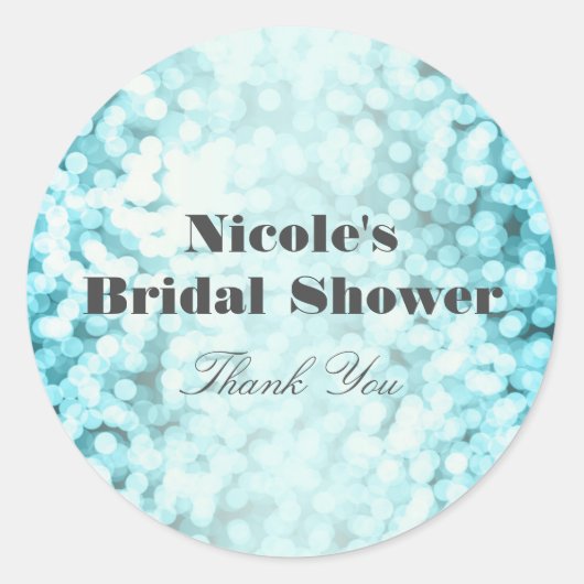 Bleu étincelants Glamor Stickers Glam Party (Devant)