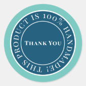 Bleu étiquette artisanale (Devant)