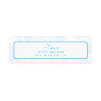 Bleu Étiquette de adresse de lissage