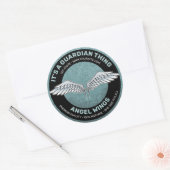 Bleu - Étiquette des ailes grises (Enveloppe)