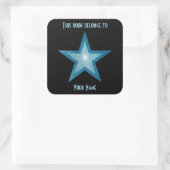 Bleu étoile autocollant plaque d'immatriculation n (Sac)