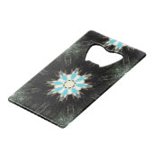 bleu étoile éclatante géométrique noir (Dos Angle)