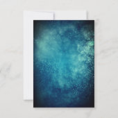 Bleu étoile Faire-part de mariage Formelle (Dos)