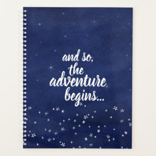 Bleu étoile nuit et donc l'aventure commence