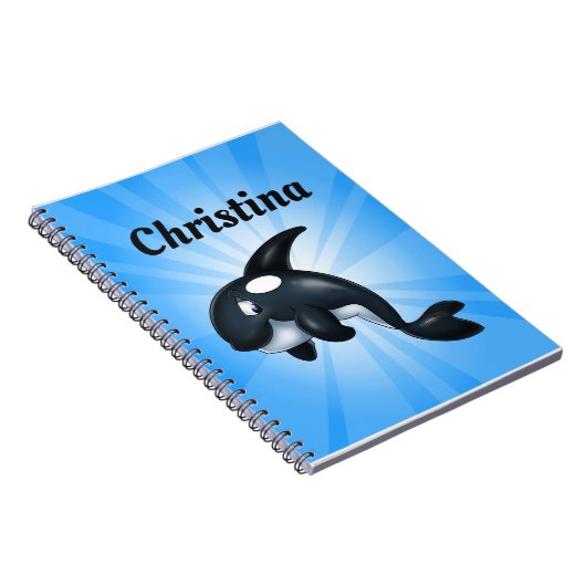 Bleu fait sur commande de carnet de baleine (Côté Droit)