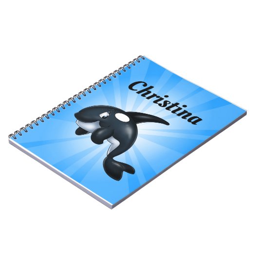 Bleu fait sur commande de carnet de baleine (Côté gauche)