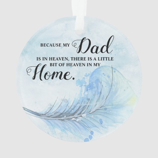 Bleu Feather | arbre de Noël céleste (dos)