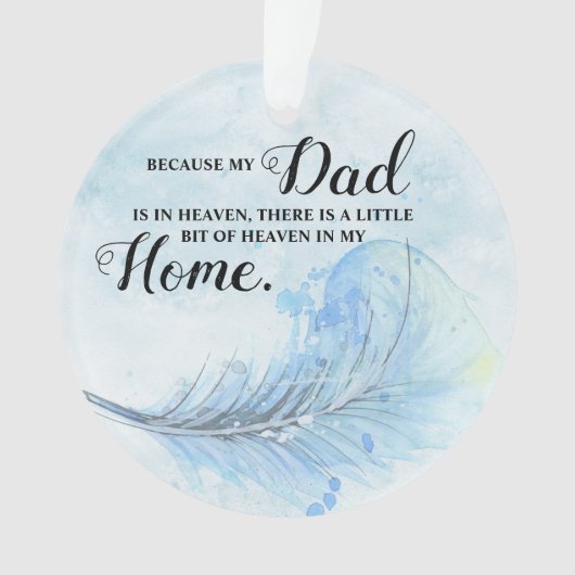 Bleu Feather | arbre de Noël céleste (devant)