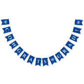 Bleu | Félicitations Drapeaux de soudure avec feux (Tout)