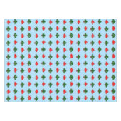 Bleu Festif Champignons Nappe (Devant (Horizontal))