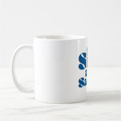 Bleu finlandais Sisu et Saunas café Mug (Gauche)