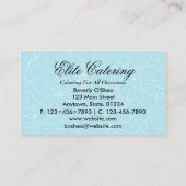 Bleu flamand de carte de visite professionnelle de (Dos)
