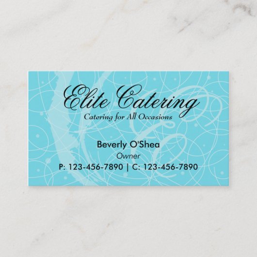 Bleu flamand de carte de visite professionnelle de (Devant)