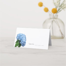 Bleu Fleur plié Numéro de tableau Cartes d'escorte