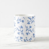 Bleu fleurs classique tasse de thé café (Centre)