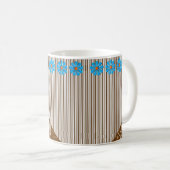 Bleu Fleurs Fraîches Mug (Devant droit)