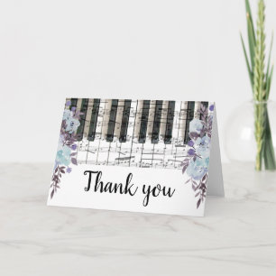 bleu fleurs musique piano clavier merci