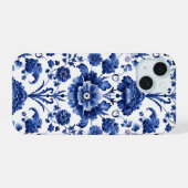 Bleu floral (Verso Horizontal)