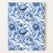 Bleu Floral Bridesmaid Nom personnalisé Flower (Dos)