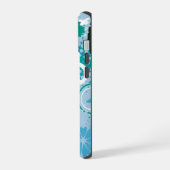 Bleu Floral Frutiger Metro (Côté gauche)