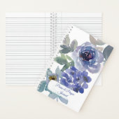 Bleu floral Louange & prière Journal (À l'intérieur)