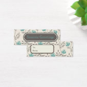 Bleu Florals Balises cadeaux, Cartes de profil (Bureau)