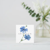 Bleu Flower CADEAU CERTIFICAT AJOUTER LOGO Affaire (Debout devant)