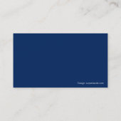 Bleu-foncé moderne avec le carte de visite de (Dos)