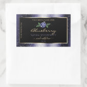 Bleu foncé Noir produit Étiquettes Parties scintil (Sac)