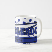 Bleu foncé Personnaliser les Pom-pom girl Mugs (Devant droit)