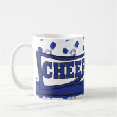 Bleu foncé Personnaliser les Pom-pom girl Mugs (Gauche)